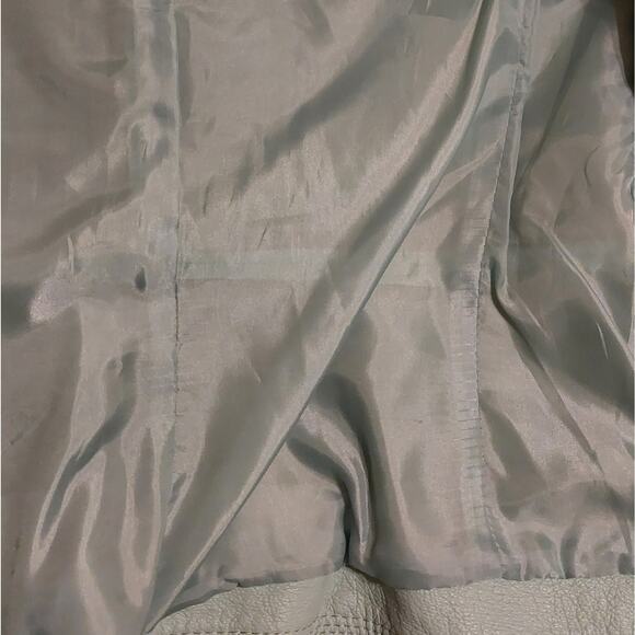 Chadwicks Mint Green Green Leather Jacket Size 14 - Picture 13 of 16